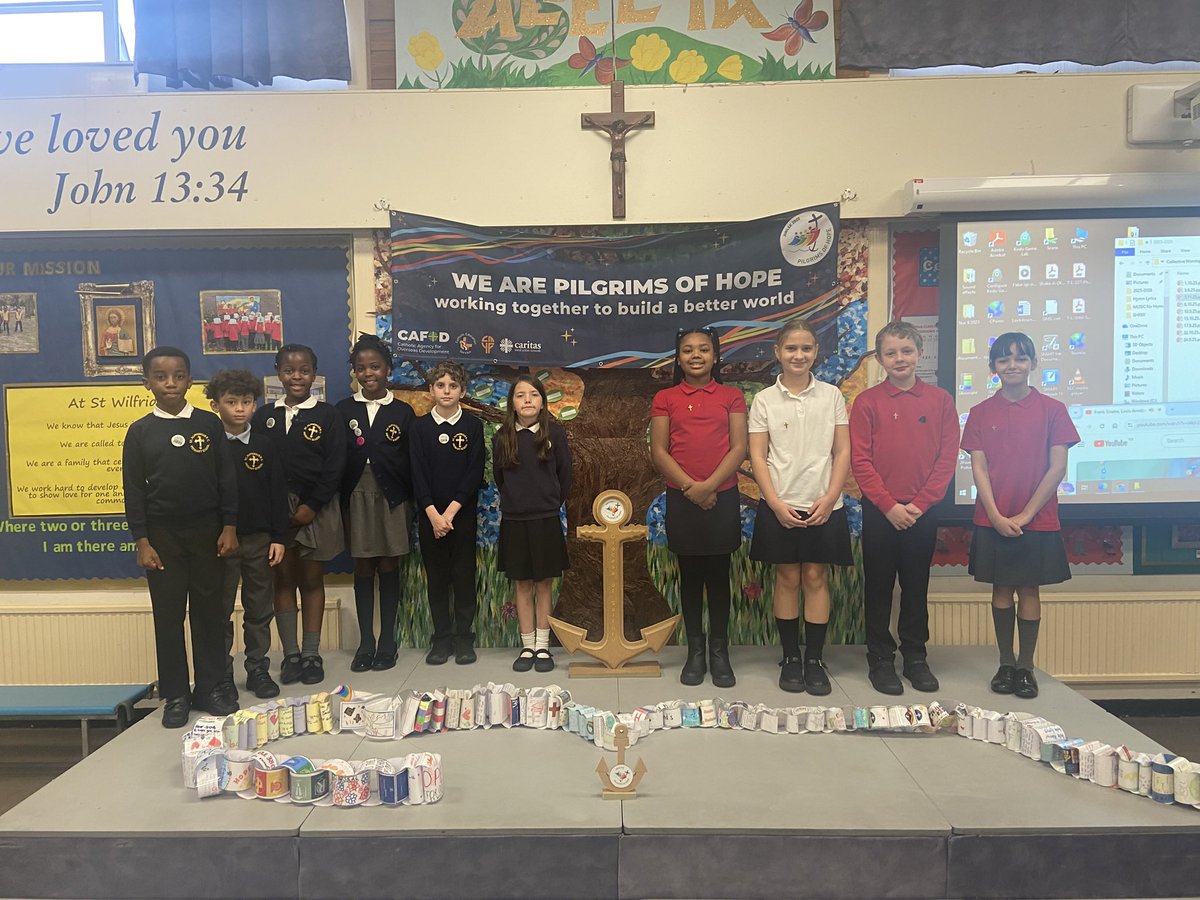 St Alphonsus’ Mini Vinnies visited us this week to take part in our ‘Service of Hope’, as we handed over the Anchor <a href="/RCSalfordEd/">Diocese of Salford Department for Education</a>