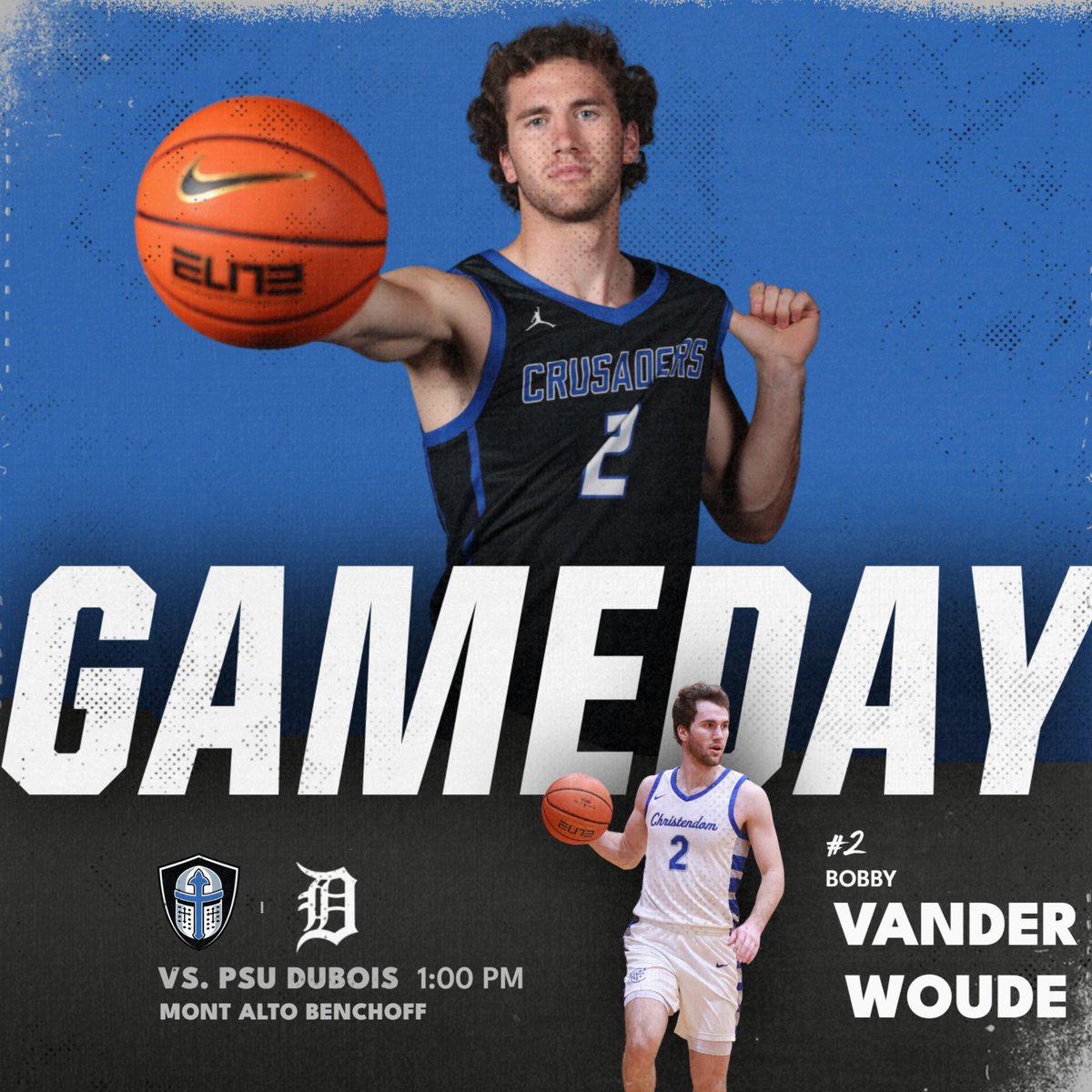 GAMEDAY
🆚 PSU Dubois
🏟️ Mont Alto Benchoff
🕖 1:00 PM
📺 psucampusathletics.com/psumontalto/?B…

#TOUGH | #GoCrusaders