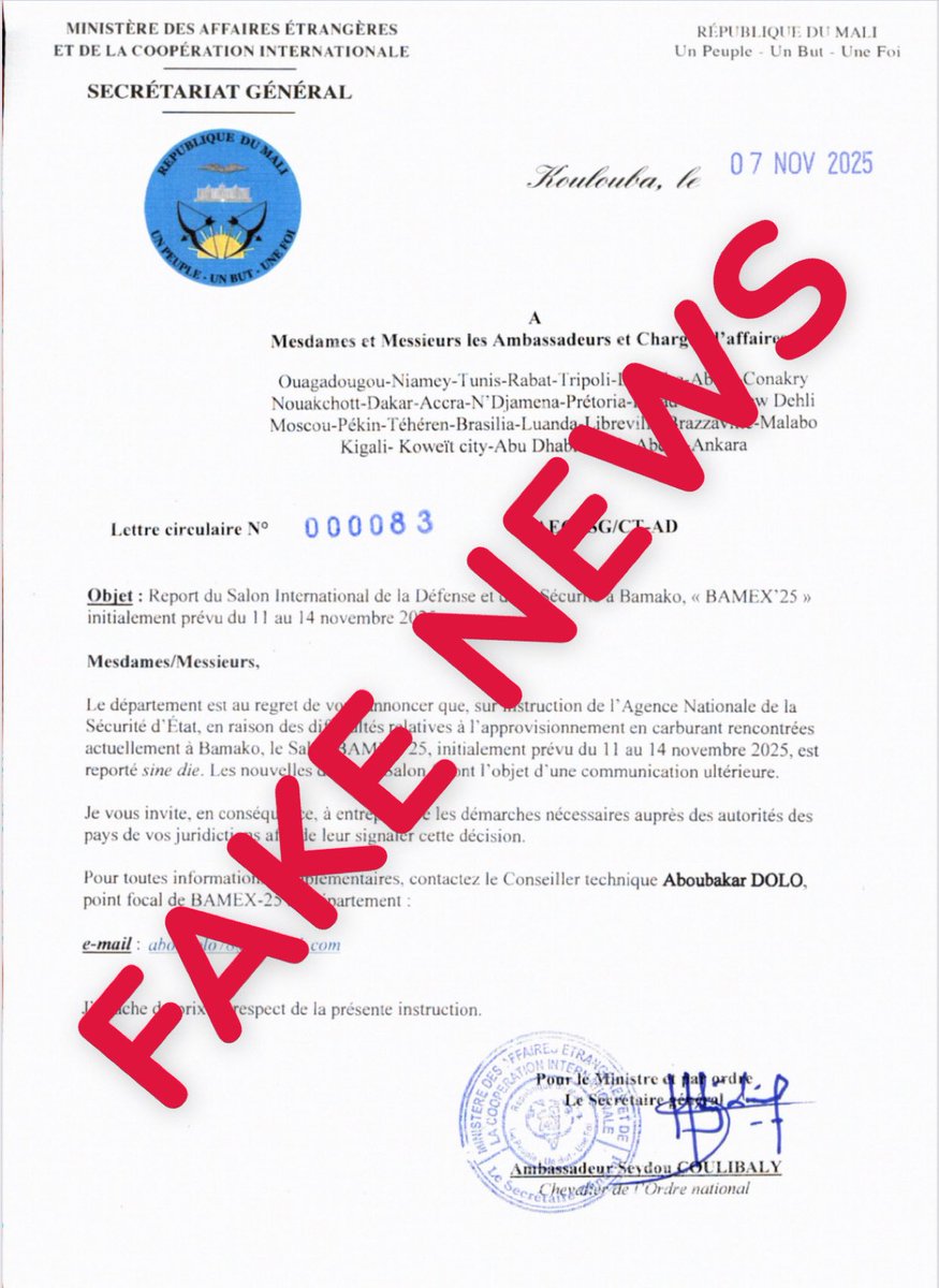 Amb. Abdoulaye Diop tweet media