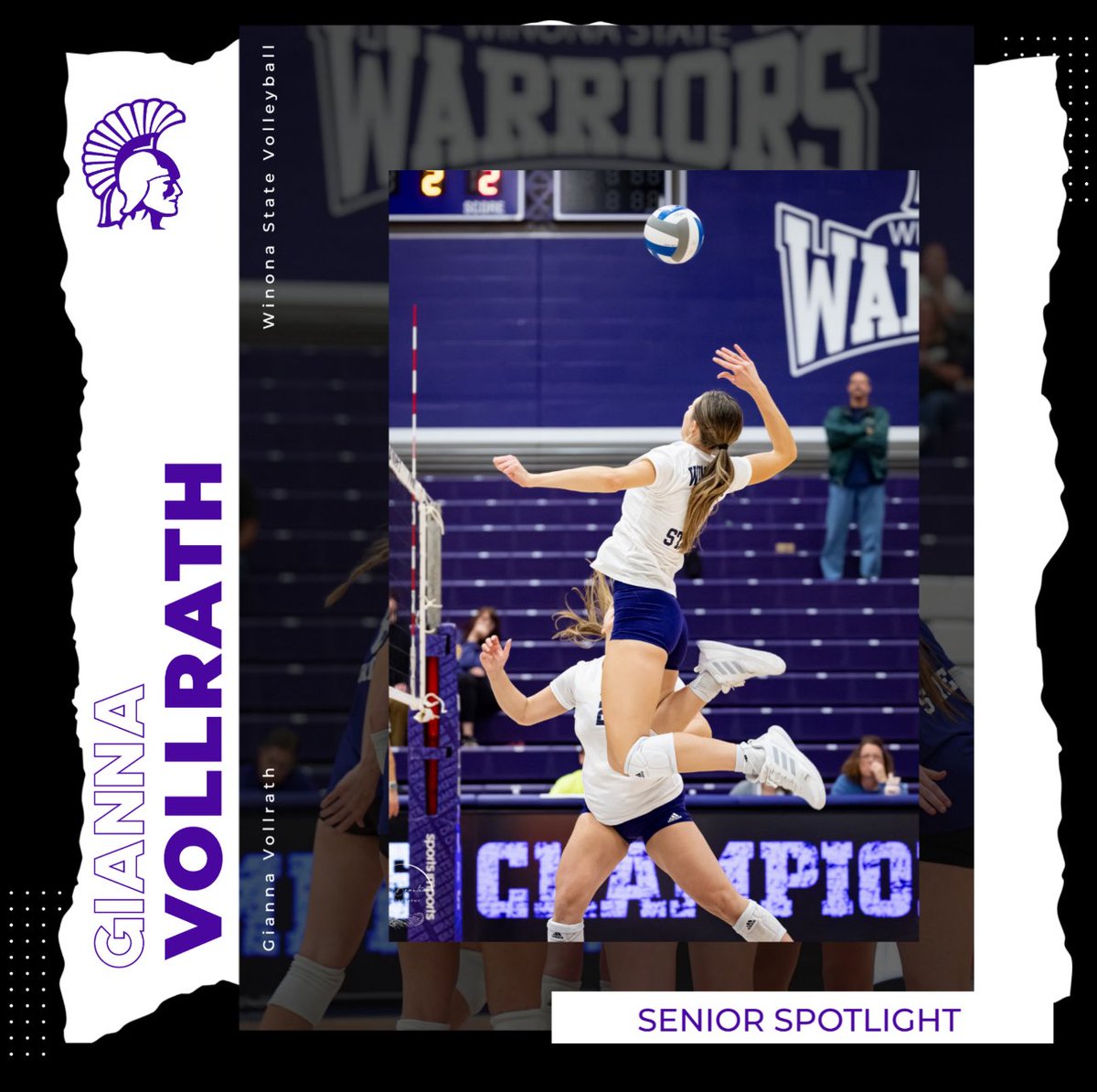 Winona State VB tweet media