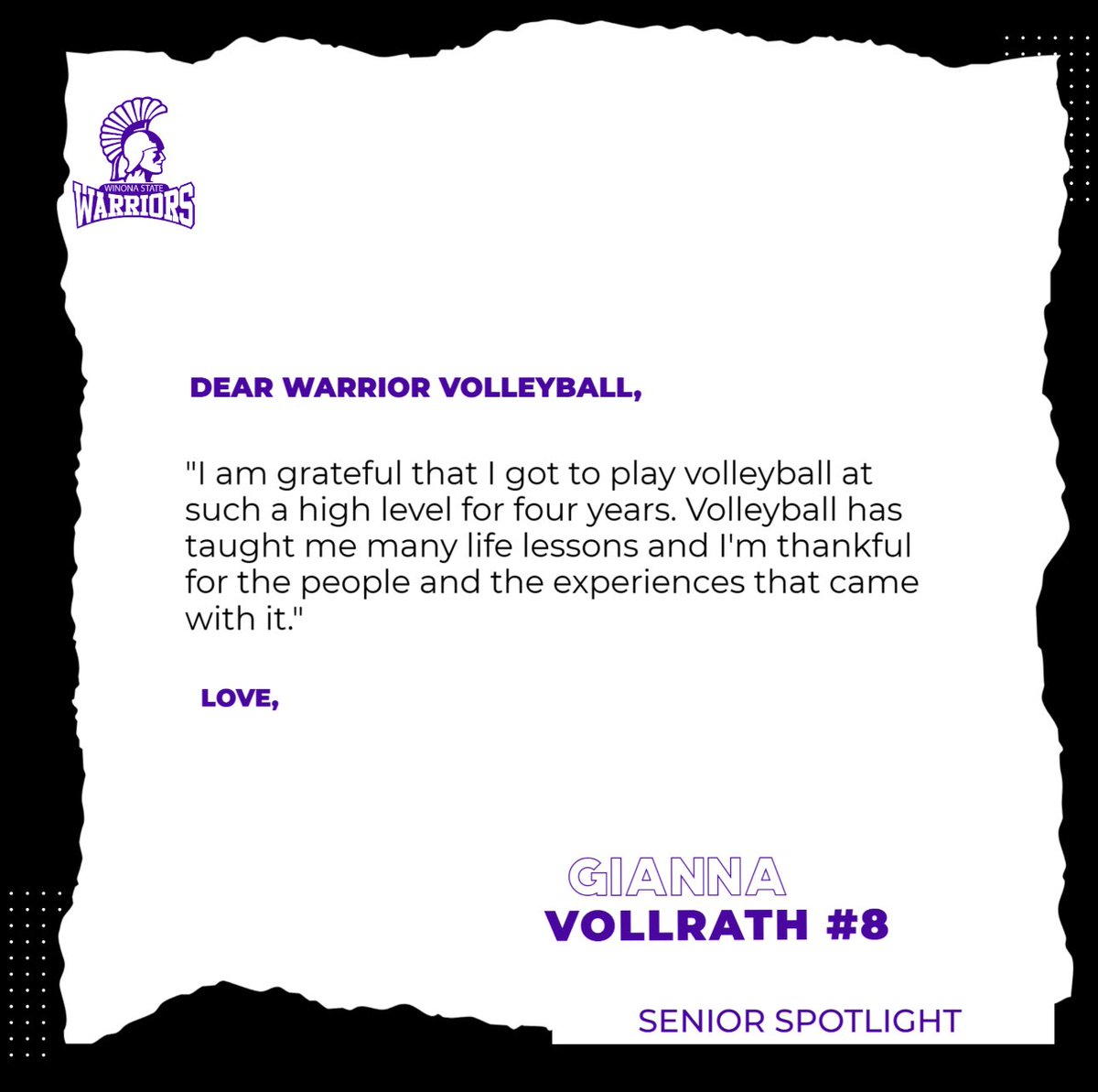 Winona State VB tweet media