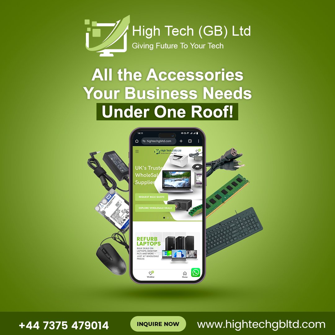 ComputersH14592's tweet image. Looking to stock up on quality computer accessories for your business?
From cables to keyboards and everything in between 

we supply trusted brands at unbeatable wholesale prices.

#UKWholesale #TechSupplies #ComputerAccessories #B2BTech #HighTechUK #WholesaleDeals