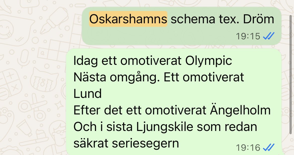 Oskarshamn nära en ”great escape” i Divsion 1 Södra👏👏
Jackpott med spelschemat sista 6-7 omgångarna ska aldrig underskattas.
