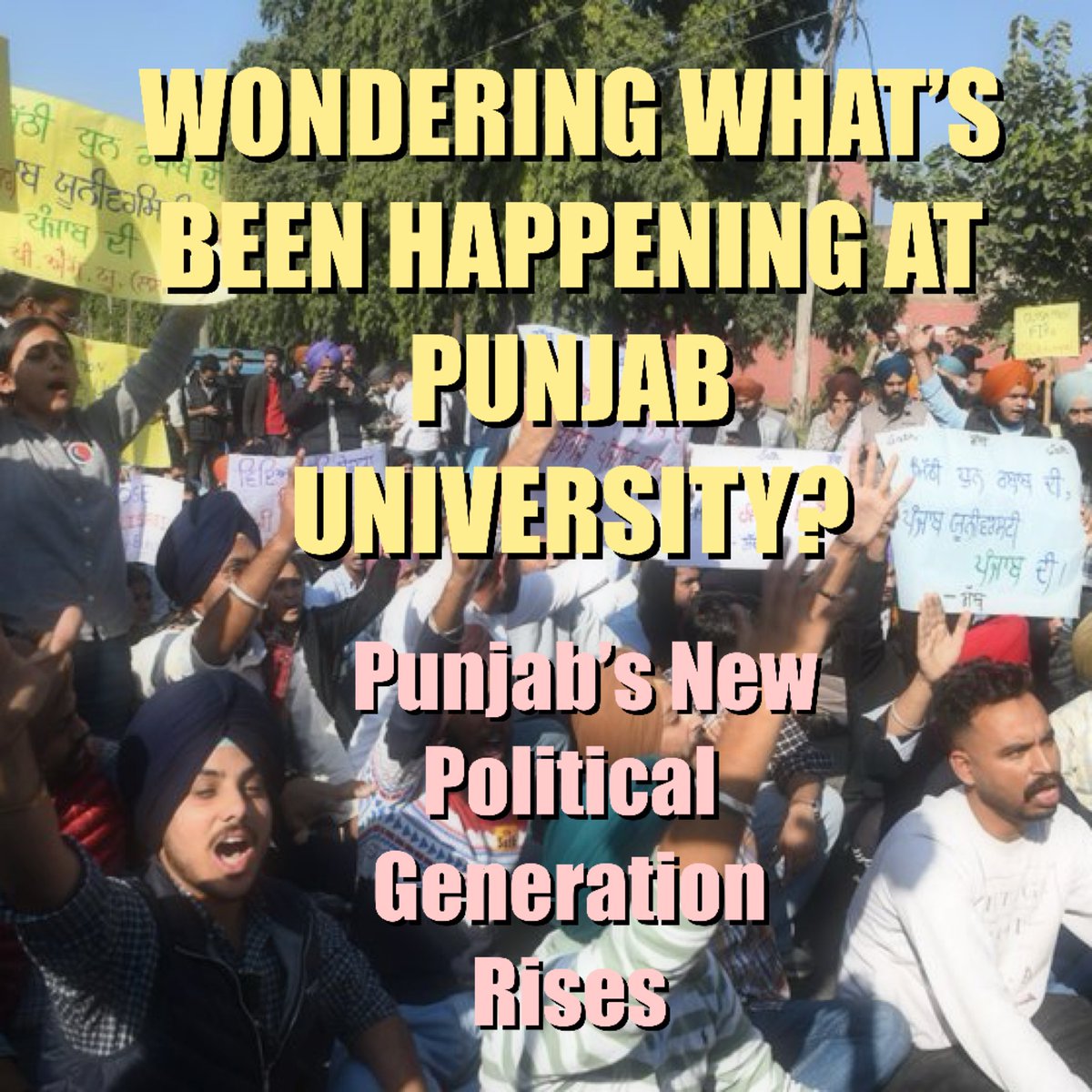 1/ Wondering what’s happening at Panjab University? Over the past few weeks, Chandigarh’s PU has become the epicenter of one of Punjab’s most powerful student movements in decades. 🧵👇
