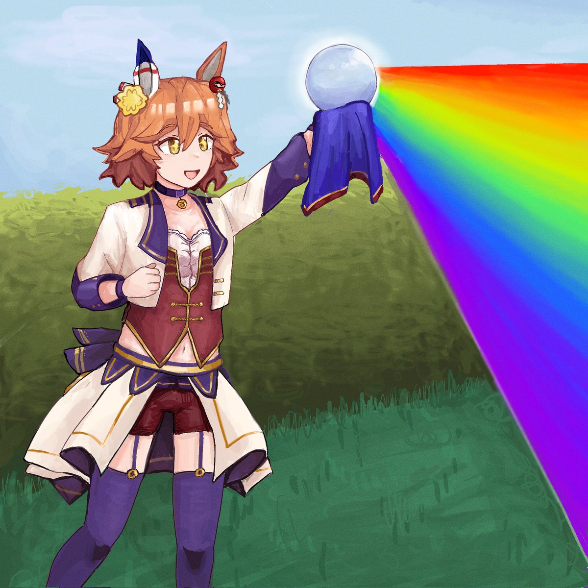 big gay beam 
#umamusumeprettyderby #weLOVEmatikanefukukitaru