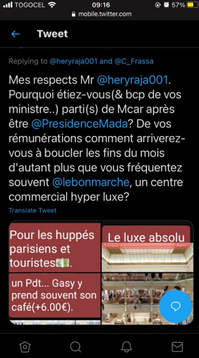 cassammamy's tweet photo. Cest une REFONTE MASQUÉE mais pas une REFONDATION (Si le Système est TOTALEMENT DETRUIT). Effectivement, la H.C.C. et l'Assemblée Nationale sont toujours debout.
Pkoi le nouveau pouvoir N'OSE-IL PAS perquisitionner t-il les domaines de Ravatomanga, de @SE_Rajoelina et de @NtsayC? https://t.co/MEQmCloPRM