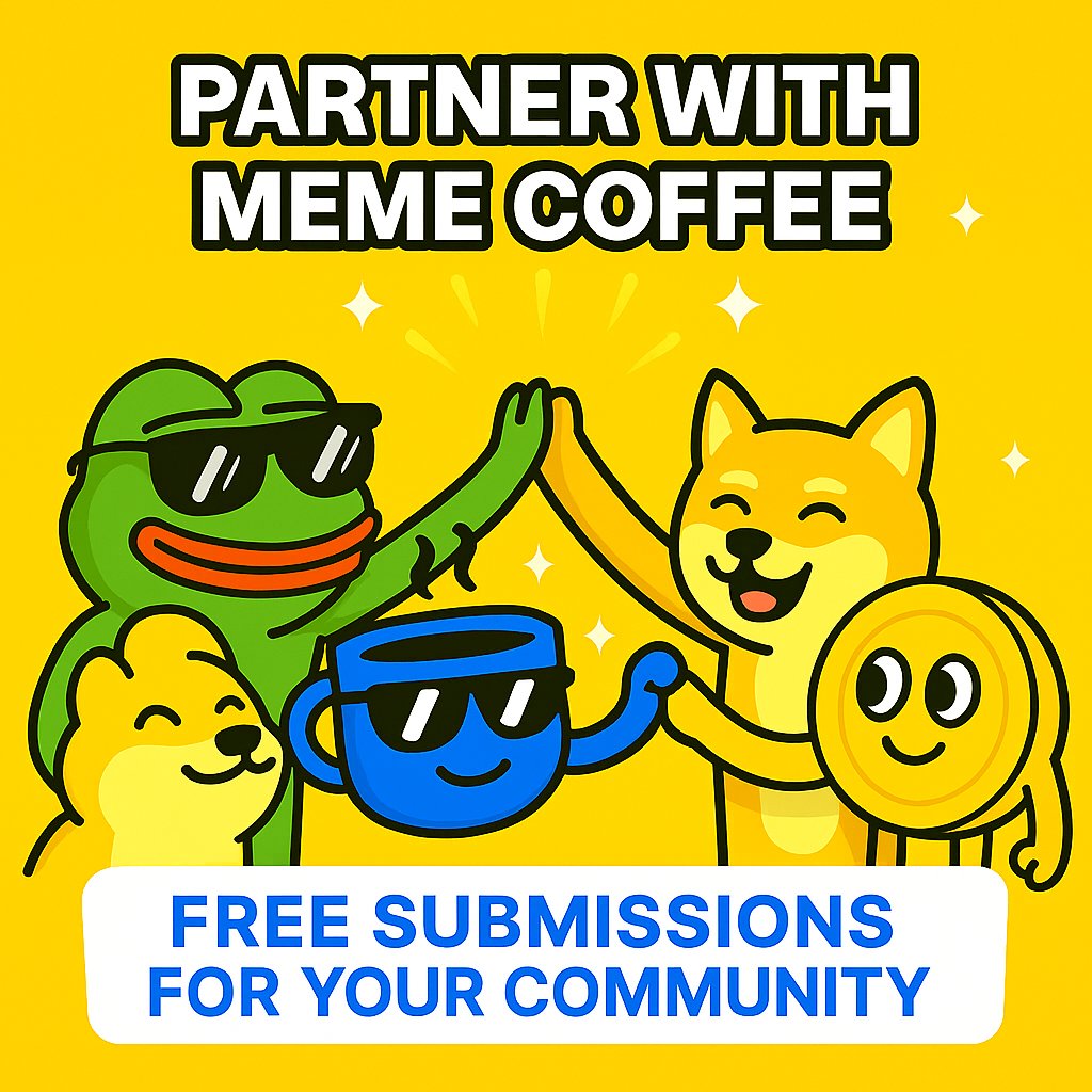 🧵 Why partnering with Meme Coffee makes sense for your community 👇☕️

1️⃣ Free Submission for Your Members

Partner communities get zero submission fees, your members can join contests for free, boosting participation and creativity 💪