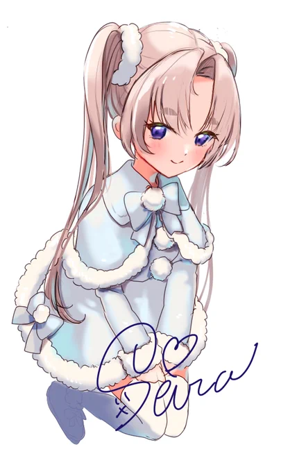 配信ありがと～～～～～よわ!!! こちら今日の配信で歌いながら描いた絵です
