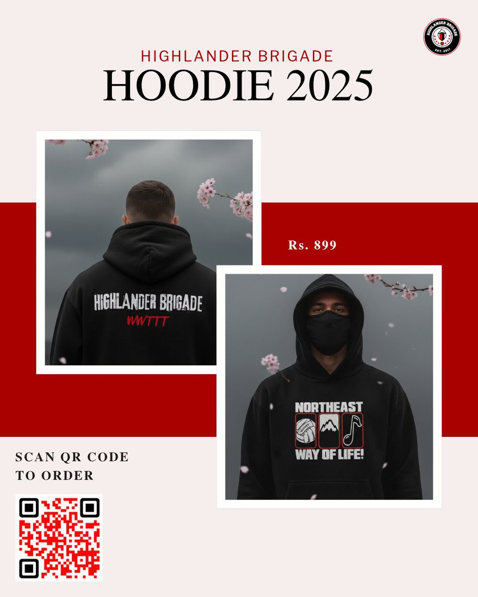 HighlanderB8's tweet image. The Iconic HB Print is Back — and This Time, You Can Wear It! 🔥

From the stands to the streets — the legendary tifo design now drops on the Highlander Brigade Hoodie! 🔥

ORDER LINK :
docs.google.com/forms/d/e/1FAI…

#WWTTT #HighlanderBrigade #NEUFC #NorthEast #Football
