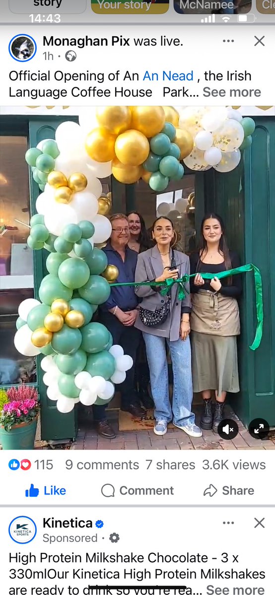 SenRobGallagher's tweet image. Tá sé iontach An Nead a fheiceáil ag oscailt anseo i Muineachán inniu!

Áit lán le craic, caife agus cúpla focal! 💚☕
Má tá do Ghaeilge líofa nó bríste, tá fáilte mhór romhat isteach.

Comhghairdeas agus gach dea-ghuí ar an fhoireann!
Beatha teanga í a labhairt.