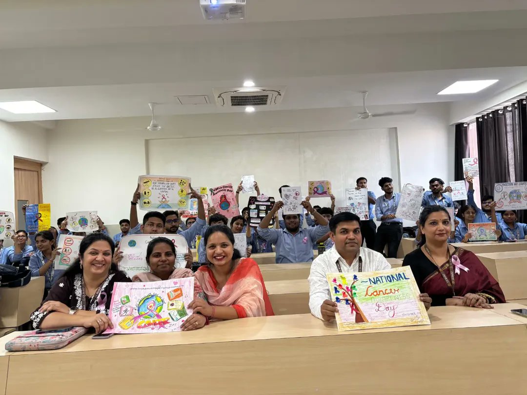 yuktikulaglbitm's tweet photo. On #NationalCancerAwarenessDay🎗️,Yuktikula hosted a Poster-Making Competition where students turned colors into messages of hope, prevention & awareness. 💜
Let’s keep spreading knowledge & support the fight against cancer.
#AwarenessThroughArt #HopeInColors #TogetherForACause https://t.co/KeDf2Be8Pa