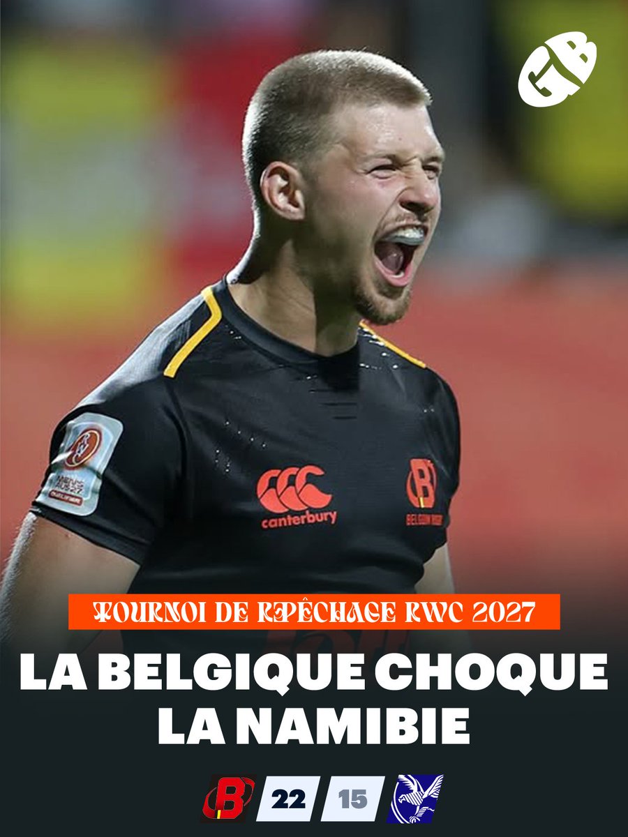 GauthierBaudin's tweet image. Énorme surprise à Dubai ! La Belgique a dominé la Namibie lors de la première journée du tournoi de repêchage pour la Coupe du monde 2027. Victoire 22-15 ! Dans l'autre match, les Samoa ont facilement disposé du Brésil 48 à 10.

Ce jeudi, la Belgique affrontera le Brésil et la…