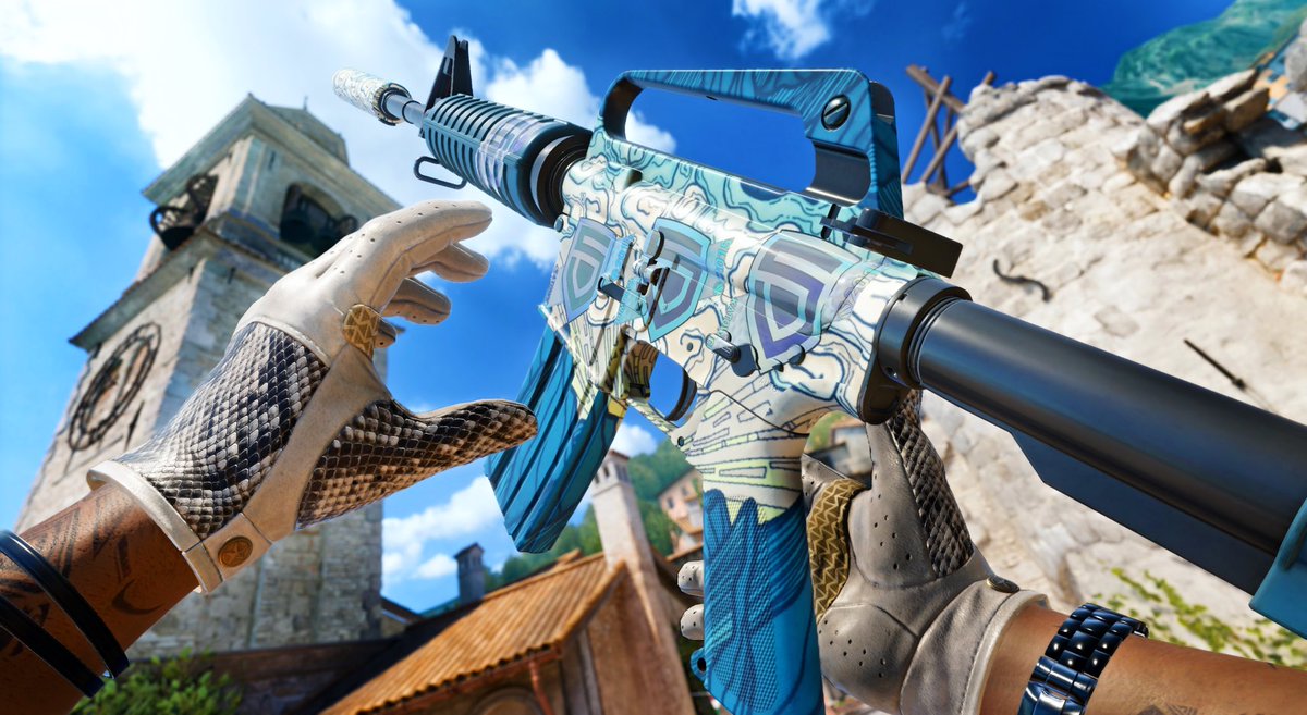 New craft ☁️

M4A1-S Solitude full cloud pattern with 4x Penta Holo Kato 15