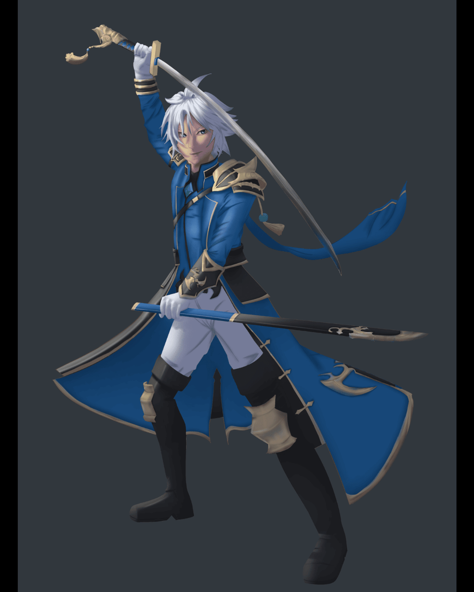 Xiventale's tweet photo. (Lass Isolet, 2023)

First full-body fanart of my favorite character from what was once my favorite game of all time, Grandchase~ I remember having such a hard time doing something like this back in first term, but we made it through https://t.co/Lm0b1xzOyl