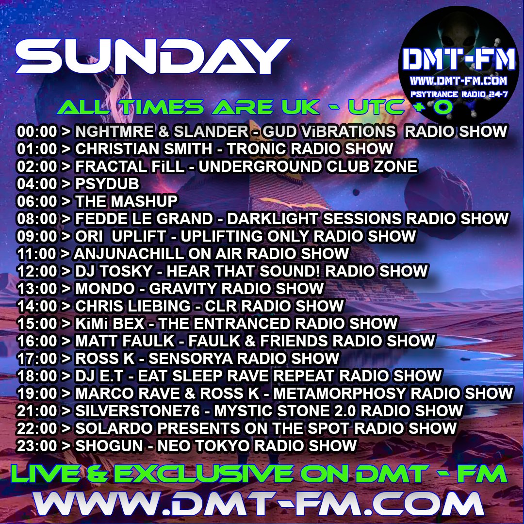 Shows on DMT FM Sunday 09/11/2025
dmt-fm.com
#psytrance #psytrancemusic #psybient #goatrance #fullon #EDM #psybreaks #progressivepsy #psydub #psychill #ambientpsy #hitech #darkpsy #forest #techno #trance #electronicmusic #music #dmtfm #radioshow #radiostation