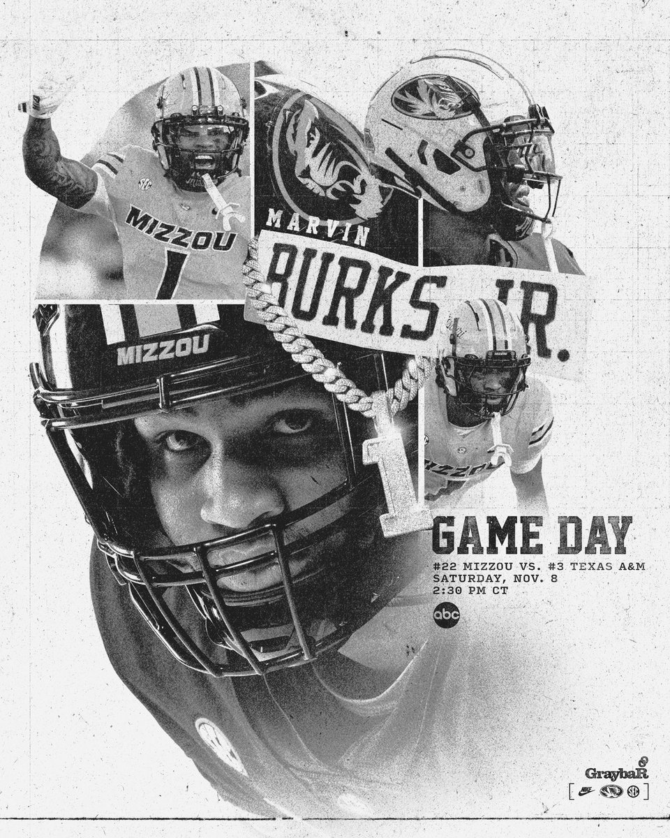 It’s game day in the Show Me state 

🆚 Texas A&amp;M
🗓️ Saturday, Nov. 8th
⏰ 2:30 p.m. CT
📺 ABC 

#MIZ | #STP