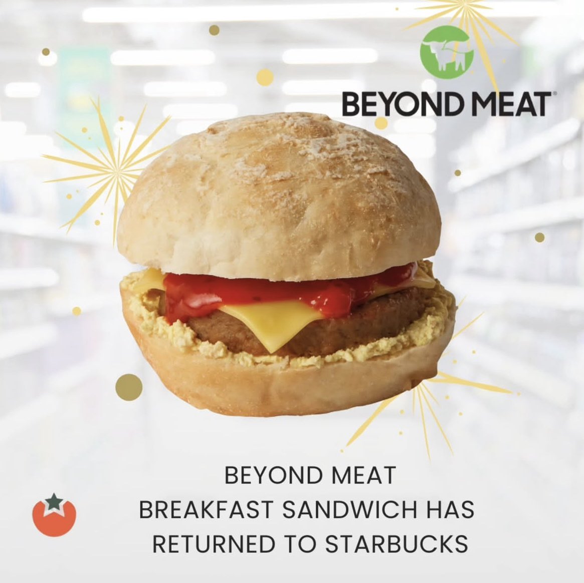 xMarketNews's tweet image. BREAKING🚨 STARBUCKS PARTNERS WITH BEYOND MEAT $BYND

BEYOND MEAT BREAKFAST SANDWICH RETURNS TO STARBUCKS IN UK ⬇️