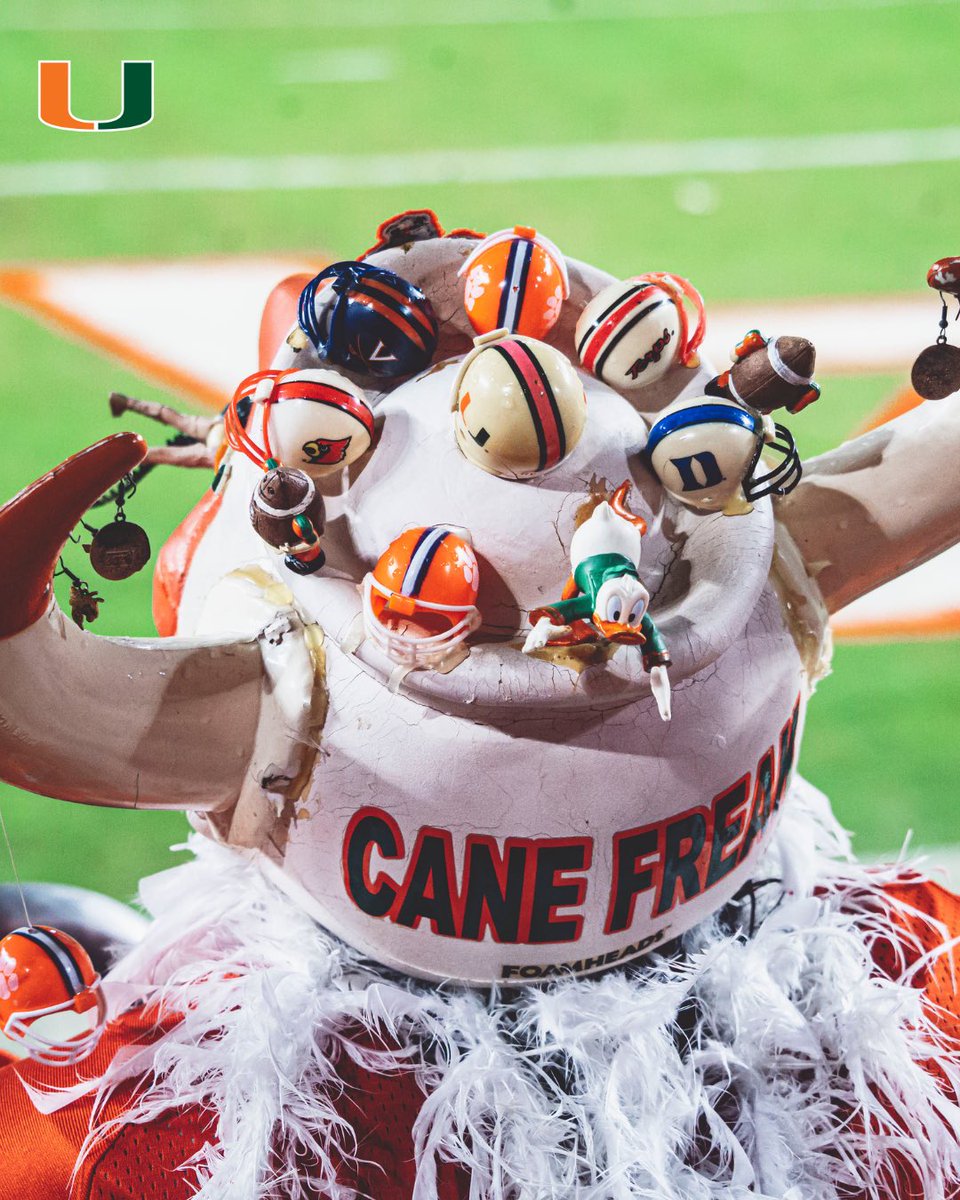 For 43 years and 400+ games, Freddie “CaneFreak” Vasquez has lived and breathed The U. Traveling from Tampa for every home game, his passion and creativity never fade. Tonight, <a href="/AutoNation/">AutoNation</a> names him the 2025 Canes Fan of the Year and awards him a $1,000 prize 🙌
