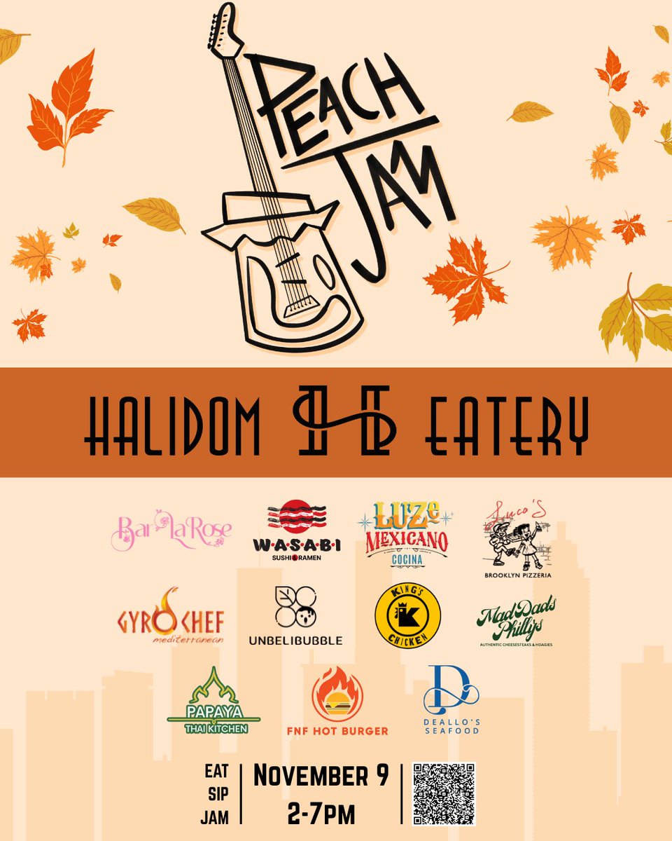 The Peach Jam is here! Sunday, November 9th. Free Admission!