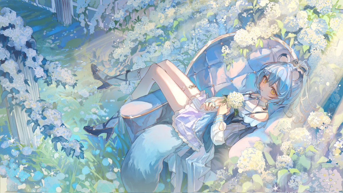 這張就不上Tag了
有人想要大圖的話可以私我，但請勿印刷，只能作為桌布使用喔！

繪師下收