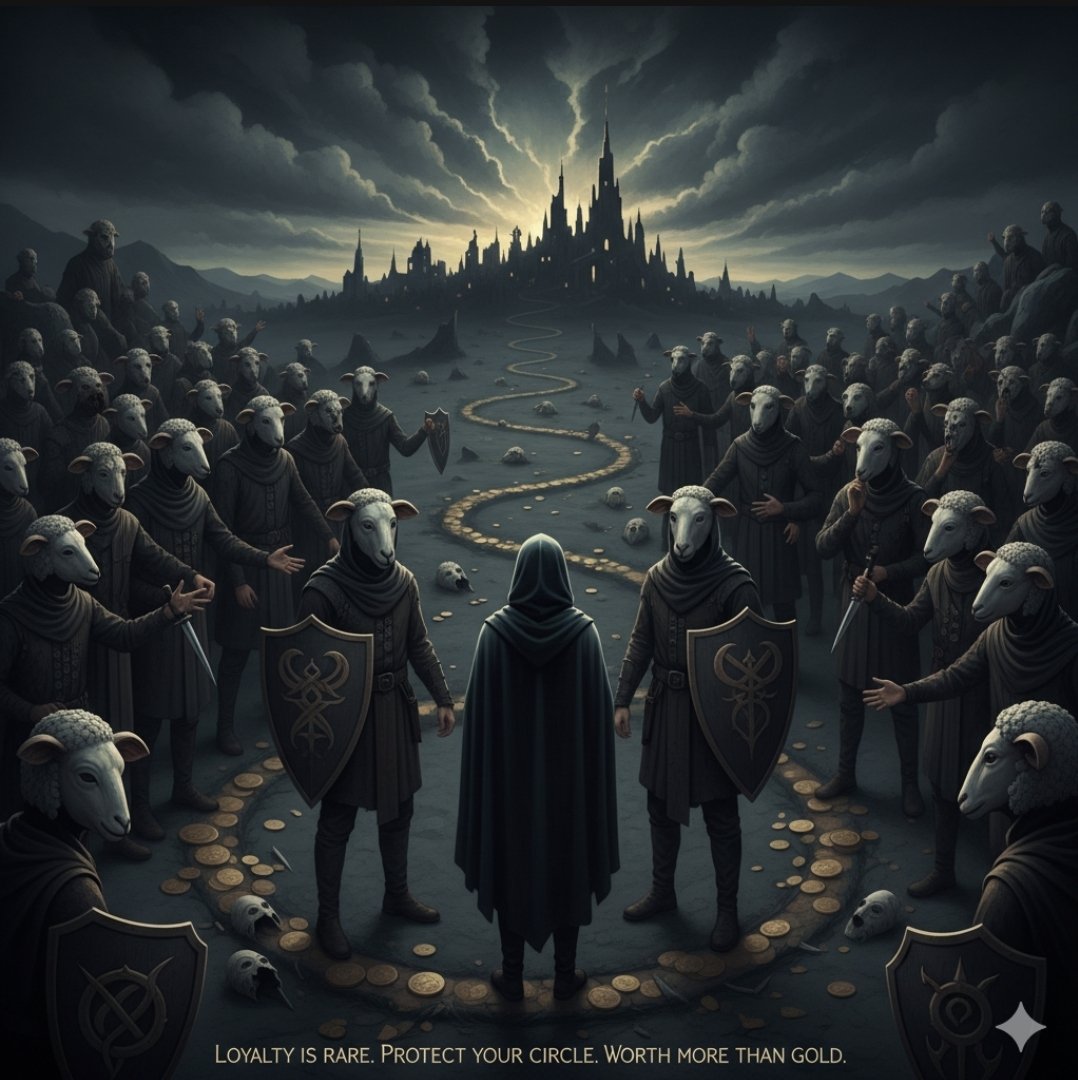 This world is full of snakes and wolves in sheep’s clothing. People will smile in your face, eat with you, and still plot against you the moment you turn your back. Loyalty is rare now — very rare.

Do not confuse friendliness with loyalty. Many only stand with you when it