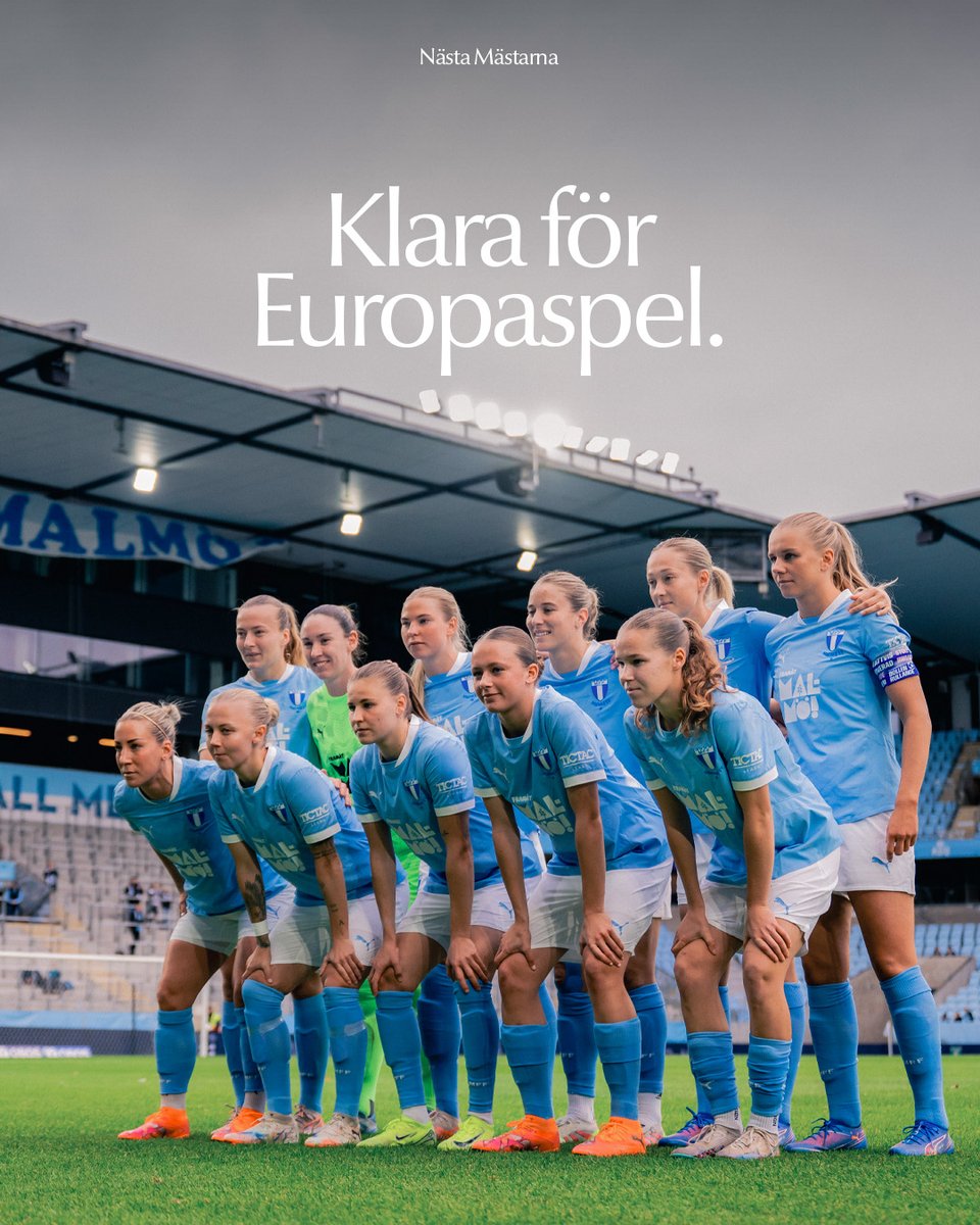Malmo_FF's tweet image. Champions League-kval 2026. ✅

Halvtid i Norrköping men redan nu står det klart att vi säkrat tredjeplatsen i tabellen.