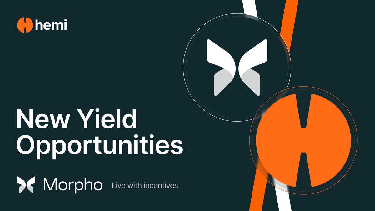 Earn yield on your terms.

Deploy capital and unlock native yield opportunities on <a href="/MorphoLabs/">Morpho 🦋</a>, powered by #Hemi.