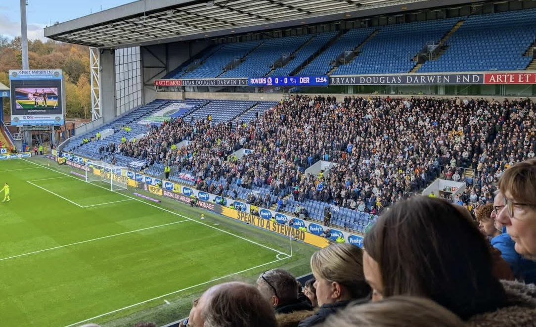 Derby fans at Blackburn today #dcfc #dcfcfans #Rovers