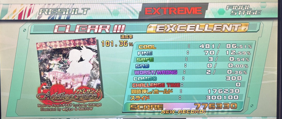 凄い惜しい(  ߹꒳​߹ )
100超えたの嬉しいけど凡ミスだから…｡