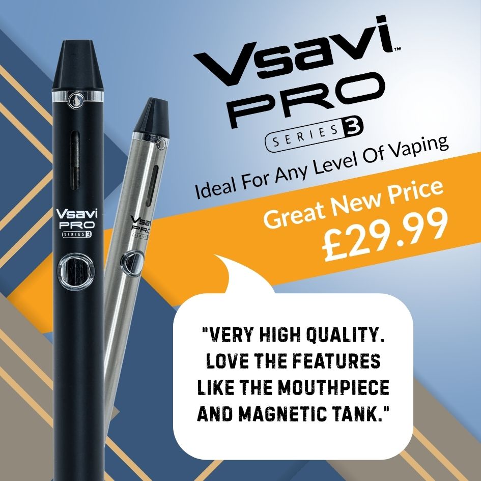V2CigsUK's tweet image. #Vsavi Pro Series 3 - Now Only £29.99 - ow.ly/3Xcu50XhoI3

Vaping just got easier with the Pro Series 3 vape pen, ideal for any level of #vaping. With its 1.8ml refillable #eliquid tank, this lightweight device utilises a magnetic connection to swap the tank easily.