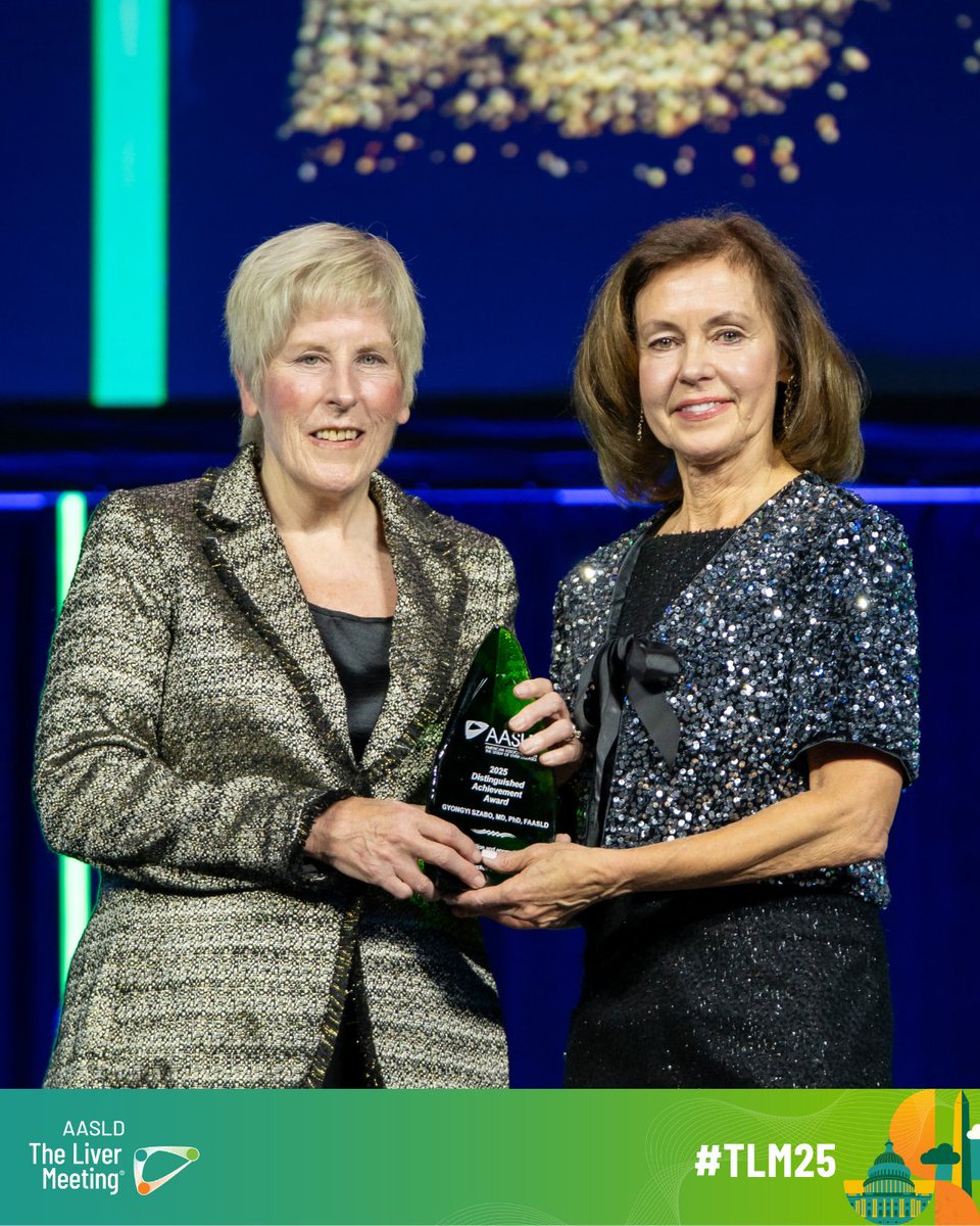 AASLDtweets's tweet image. Celebrating excellence in hepatology! 🌟
We proudly recognized this year’s awardees and honorees at the #TLM25 Awards &amp;amp; Honors Gala. Join us in congratulating this incredible group of 2025 AASLD Distinguished Awardees! 👏👏