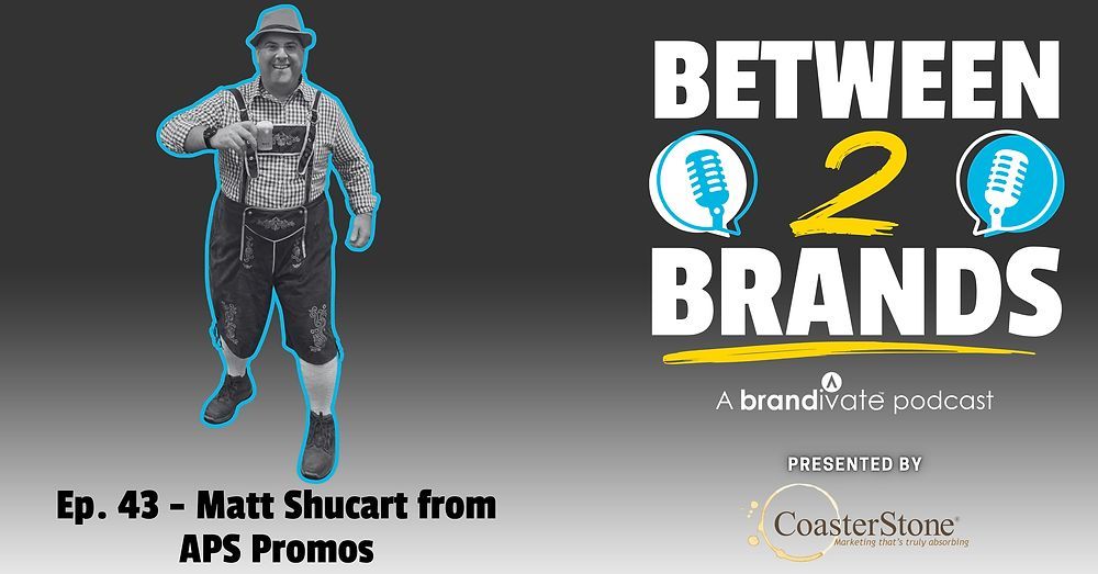 brandivatemktg's tweet photo. POW! Time for Ep. 43 of the Between 2 Brands #podcast with @realbillpetrie! This week: avoiding the downside of AI, #MattShucart talks about what it’s like taking over a family business. This episode was lovingly sponsored by #CoasterStonePromo. https://t.co/zhPi3kF07O https://t.co/XofzhmEKvL
