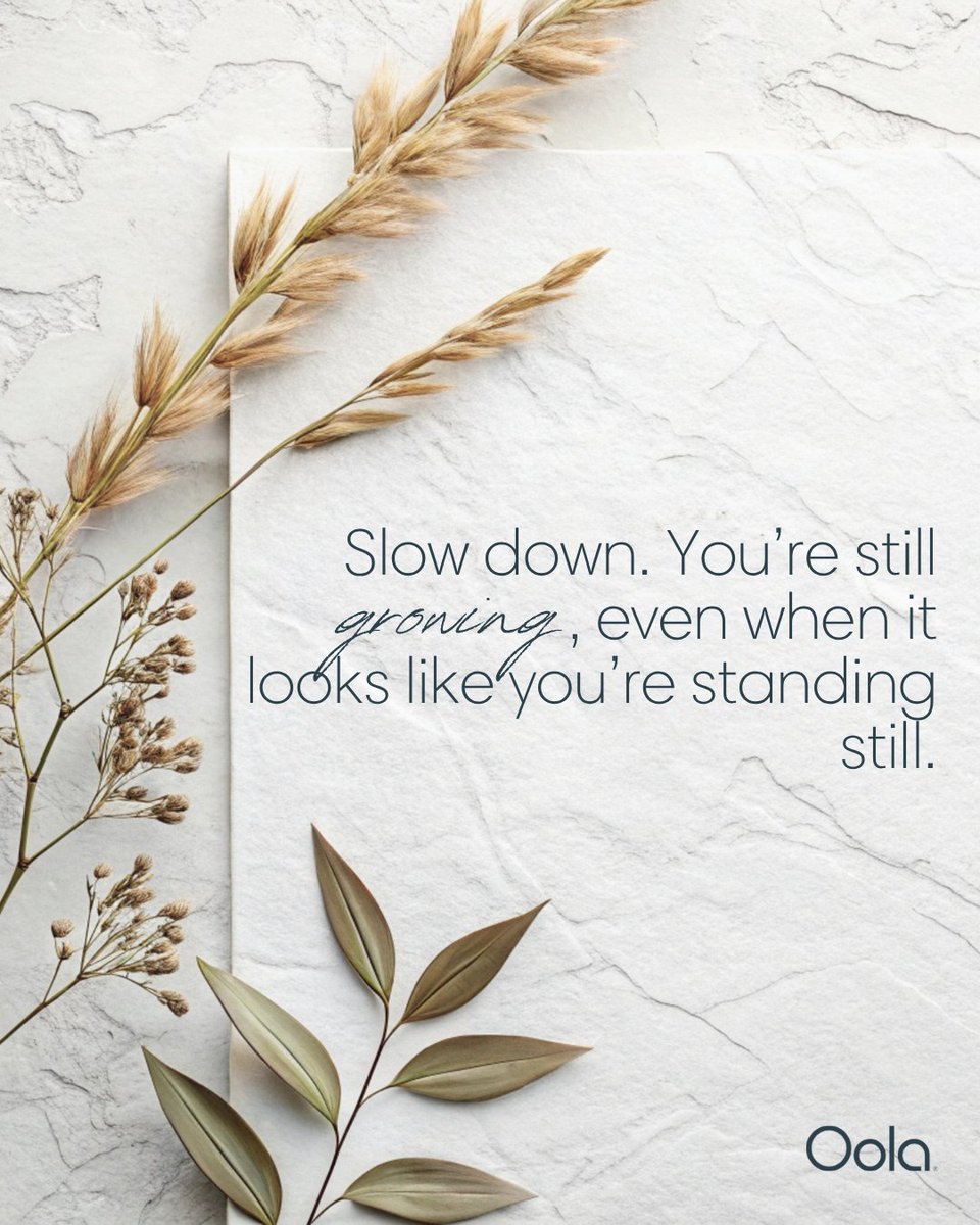 Rest isn’t falling behind — it’s part of becoming your best self. 🌿

#SelfCareSaturday #RestAndRecharge #MindBodySoul #PersonalGrowth #OolaWellness

#OolaLife #1B7