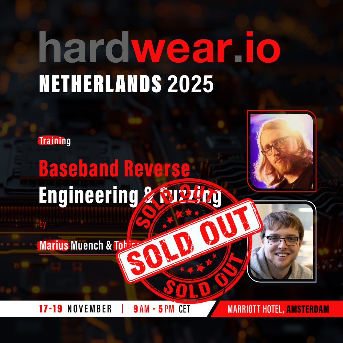 hardwear_io's tweet image. All spots claimed!🪑 Apparently, everyone’s ready to become a pro. Can’t blame you — we make learning look good 🤭

Join Marius Muench &amp;amp; @ScepticCtfi at #hw_ioNL2025 

Know More: hardwear.io/netherlands-20…

#reverseengineering #fuzzing #hardwaretraining
