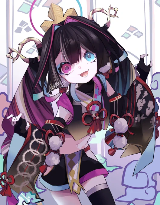 #ヨミ画帖 #可愛いVさん楽描いてみた