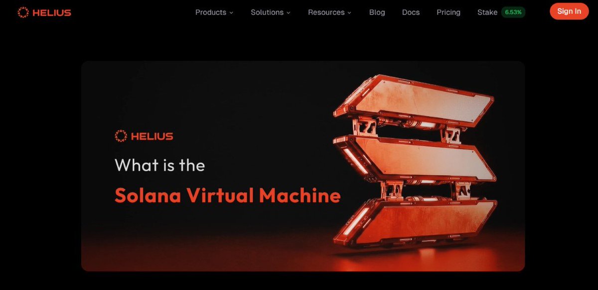 Toknex_xyz's tweet image. Ever heard of @heliuslabs the power layer behind @solana next-gen speed? ⚡

Here’s the breakdown 👇
• EVM (Ethereum) – reliable but slow, handles one transaction at a time
• SVM (Solana) – parallel execution, instant finality, near-zero fees
• Helius – the dev stack that…
