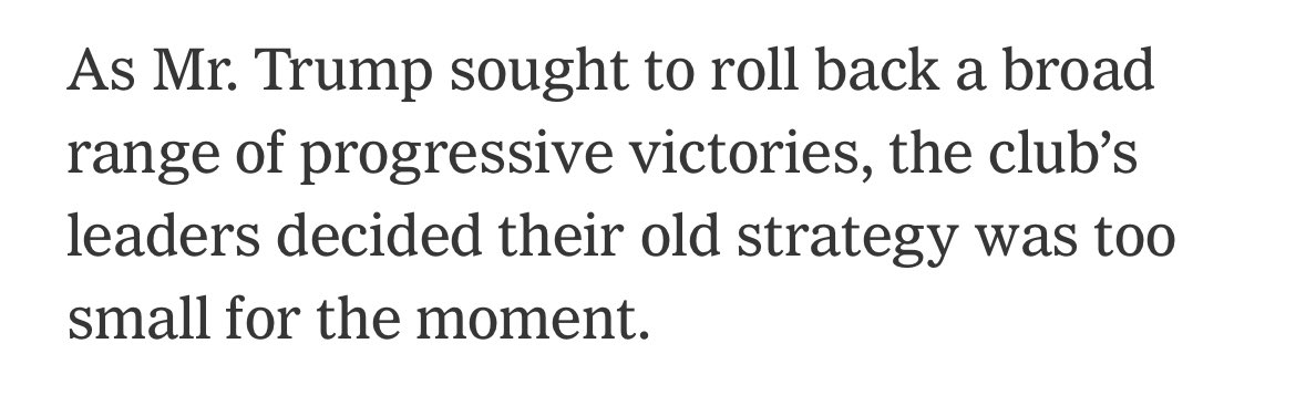 This is the core of why activists are so useless now. They see all their work about to be undone and decide it's time to get *less* focused.