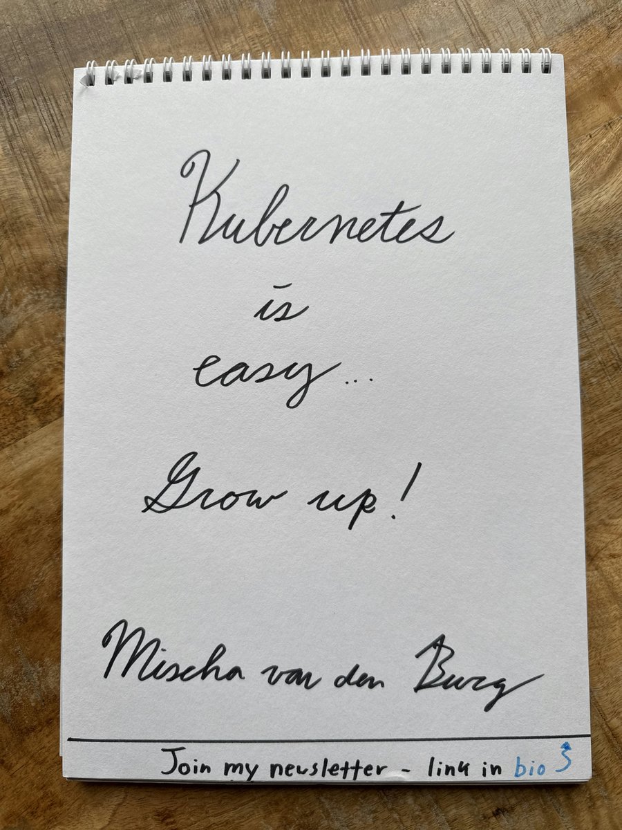 mischa_vdburg's tweet image. Kubernetes is freaking easy.

People want to make it sound hard because they feel threatened.

I see it all the time on X and LinkedIn.

These engineers with comfortable six figure salaries coasting two hours a day telling you Kubernetes is overkill for most companies.

Complete…