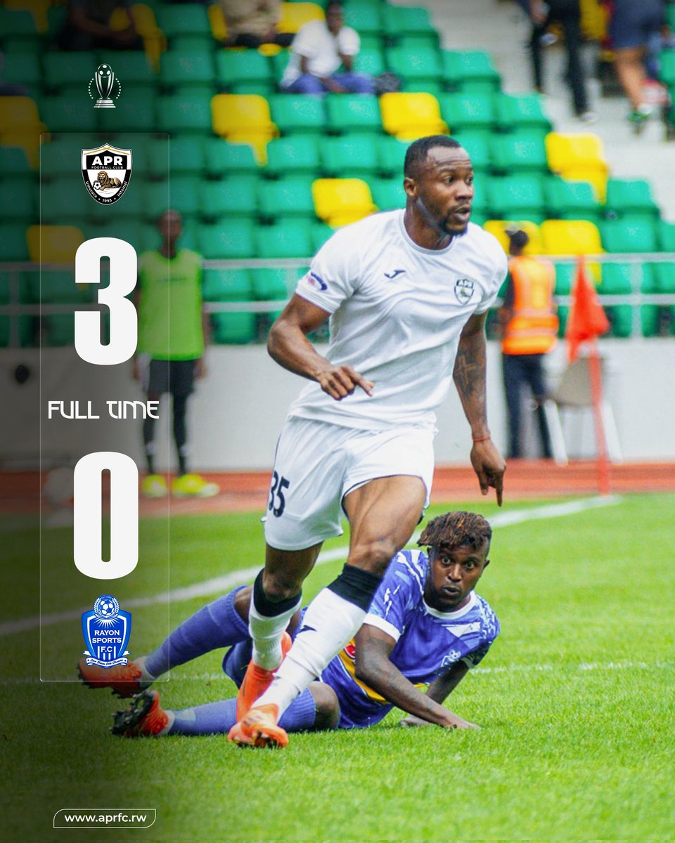 Chills chills!

The Lions came, dominated roared loud and won 1000 hills Derby

APR FC 3-0 RAYON SPORTS 

#APRFC