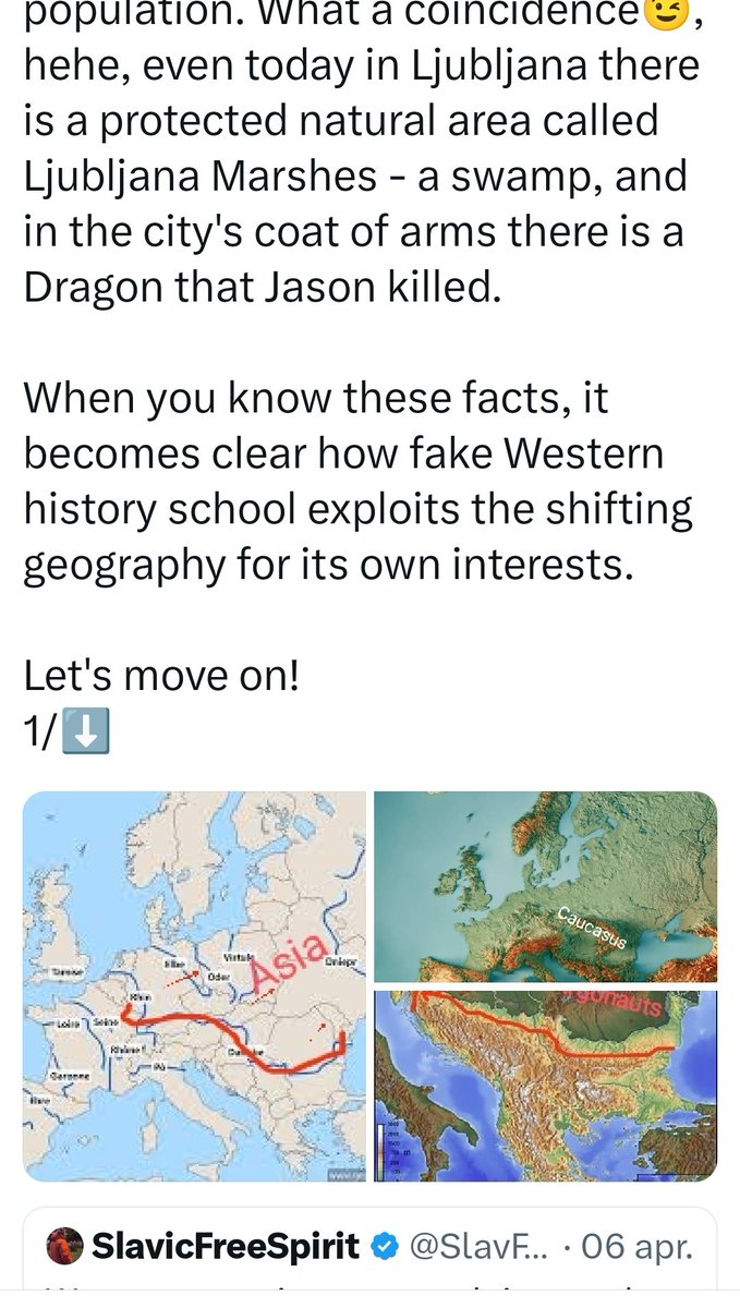 Here is a real treat for all of you, real history lovers that will blow you away.😉

Do you remember my post about the term &amp; geography of Asia, which until the Middle Ages was the area across the Danube, &amp; how the Zio-Western falsifiers of history used this to create a fake