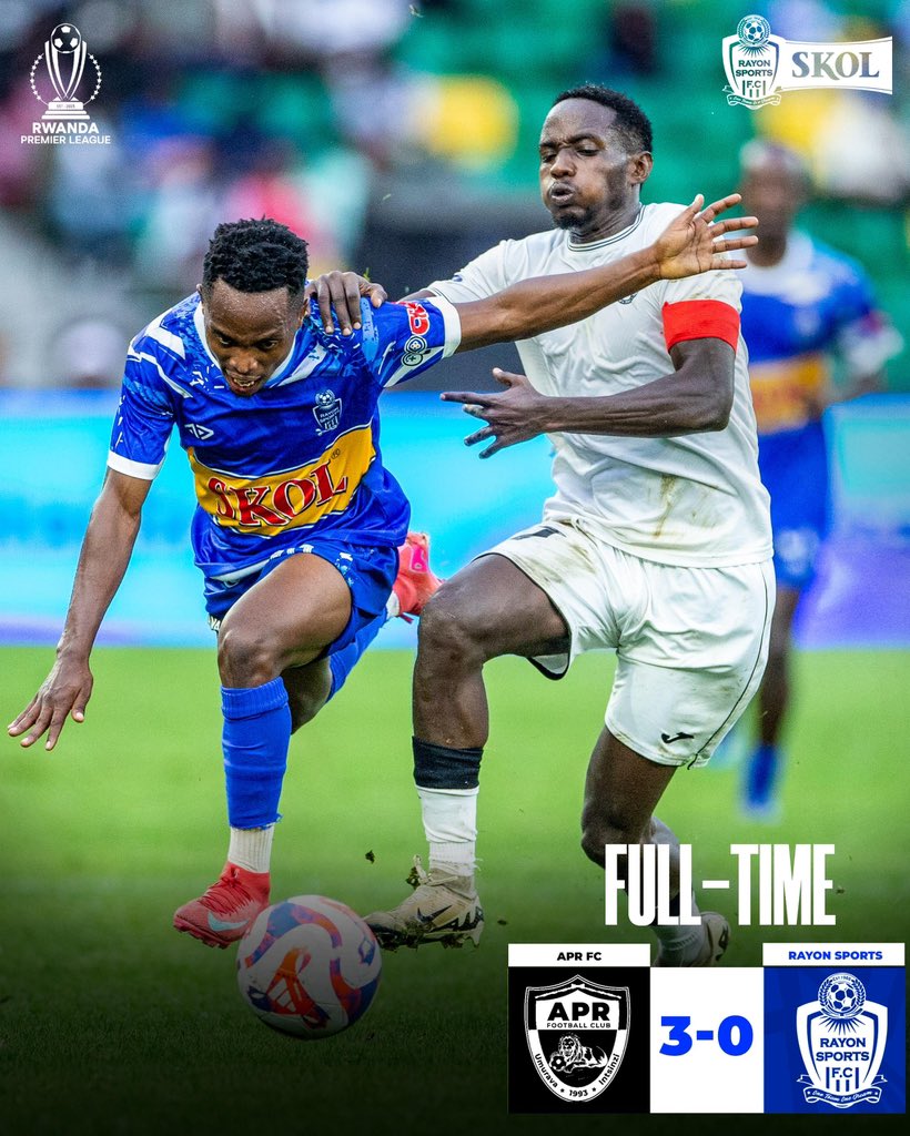 rayon_sports's tweet photo. #RPL || #APRRAY
Full Time
APR FC 3-0 Rayon Sports
#Gikundiro | #1000HillsDerby https://t.co/w0bY4yuzdY