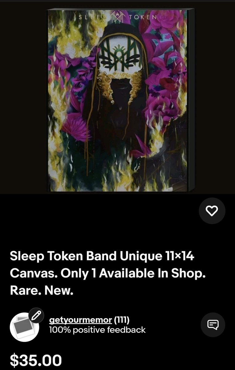 GetYourMemor's tweet photo. Only 3 hours left
#sleeptoken #collector #rare #rock #NewMusicFriday 

https://t.co/3IJhHdbhjY https://t.co/U6Byuh4OzM