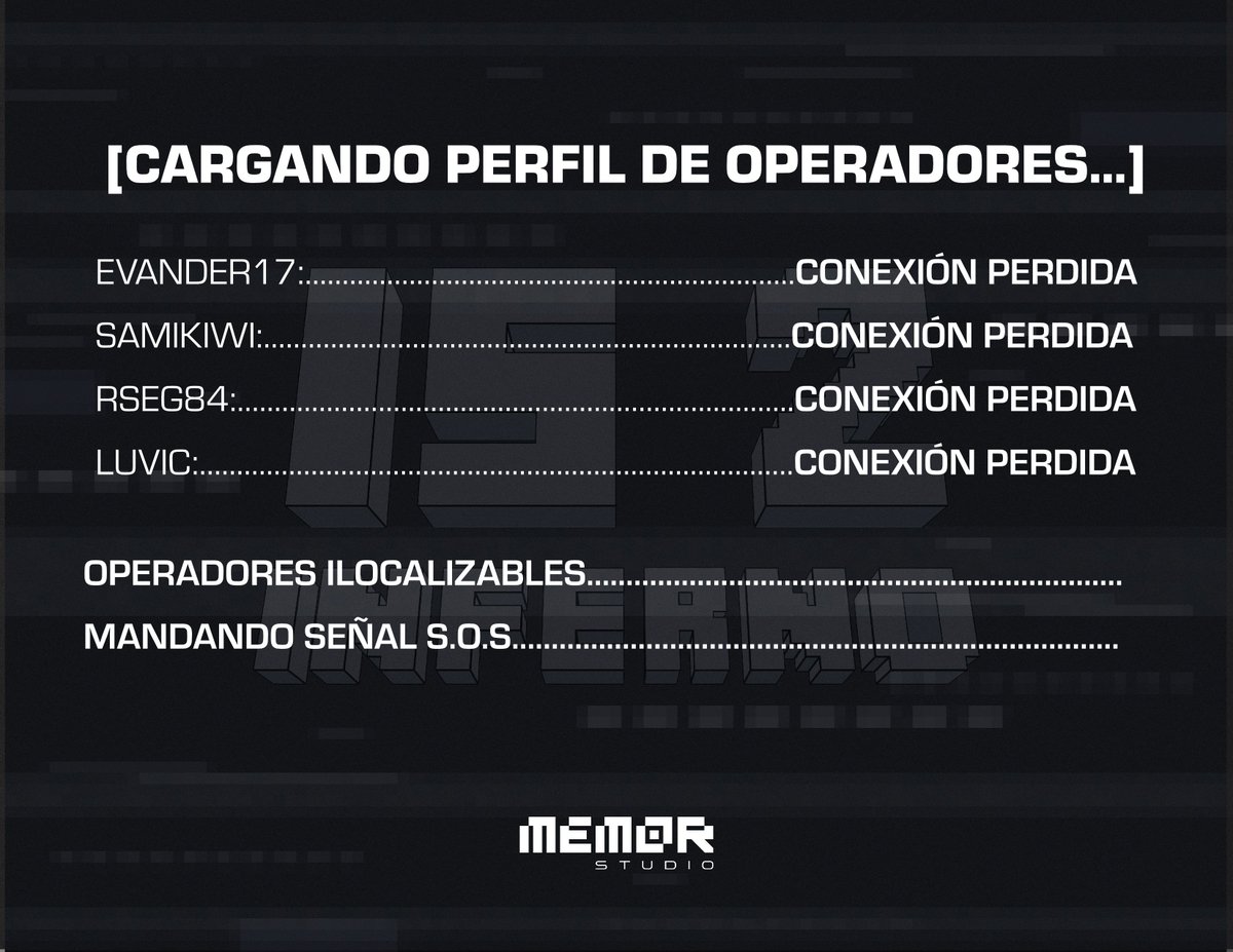 Operadores no disponibles...
Buscando alternativas....
Mandando señal S.O.S.

#Minecraft #IS2Inferno #minecraftsurvival