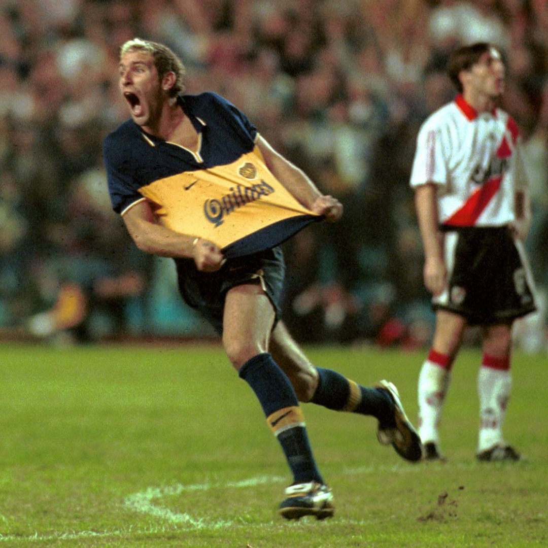 PlanetaBoca's tweet photo. 𝐓𝐎𝐃𝐎𝐒 𝐋𝐎𝐒 𝐆𝐎𝐋𝐄𝐒 𝐃𝐄 𝐏𝐀𝐋𝐄𝐑𝐌𝐎 𝐀 𝐑𝐈𝐕𝐄𝐑 🤩

1️⃣Apertura 1997: River 1-2 Boca
2️⃣Clausura 1998: Boca 3-2 River
3️⃣lausura 1999: Boca 2-1 River
4️⃣Libertadores 2000: Boca 3-0
5️⃣Apertura 2000: River 1-1 Boca
6️⃣Clausura 2006: Boca 1-1 River
7️⃣Clausura 2009: Boca 1-1 River
8️⃣Apertura 2009: River 1-1 Boca
9️⃣Clausura 2011: Boca 2-0 River

😉 Ah, un datito importante: Boca nunca perdió siempre que el Titán convirtió. Padre absoluto.