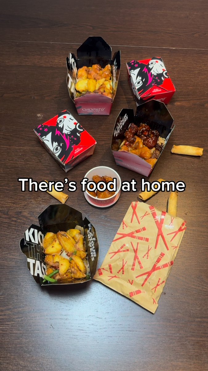 Yes, there’s food at home… but is it as good as <a href="/Chopstix/">Chopstix</a> ? 🍜👀
