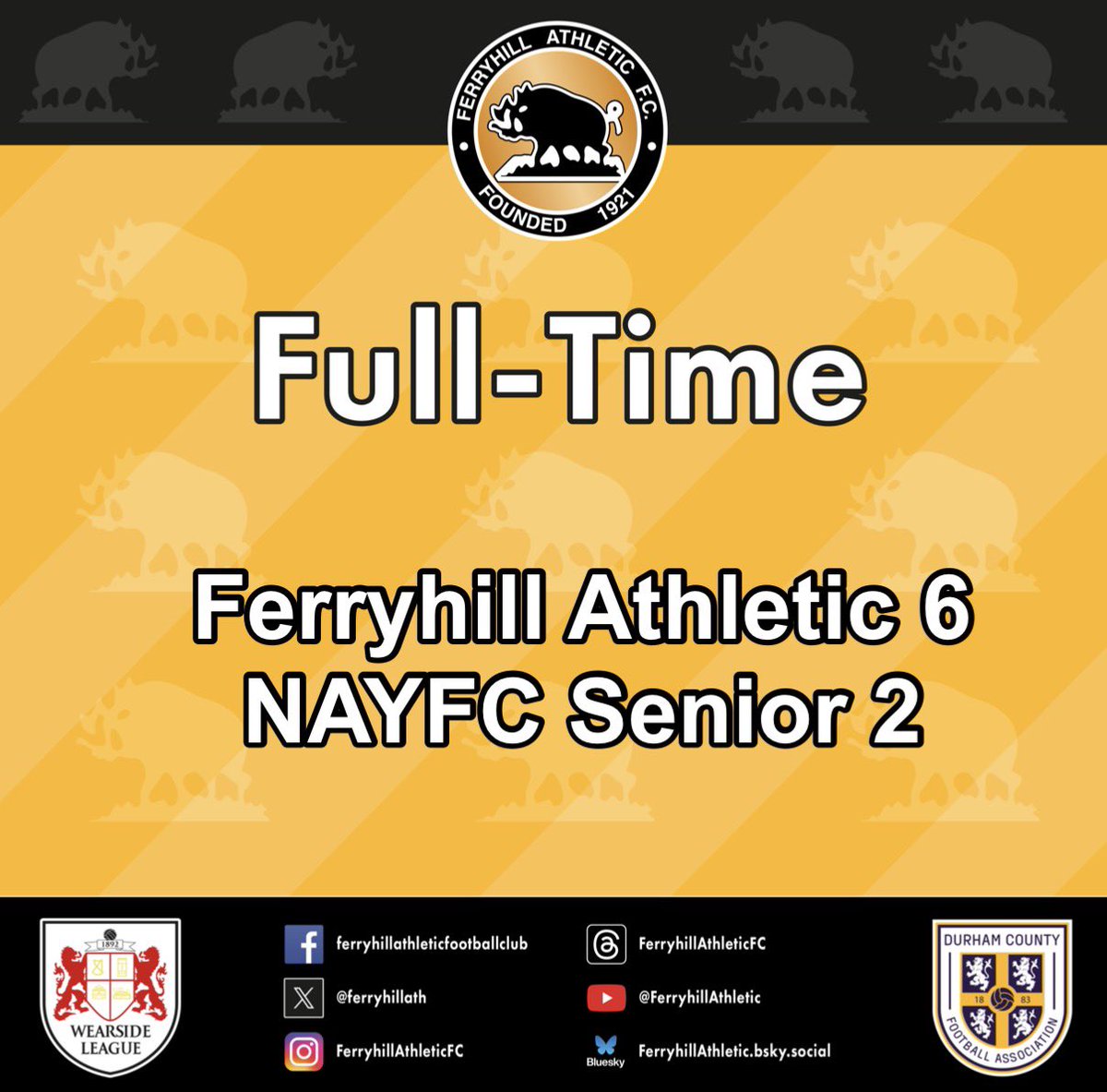 #FerryhillAthletic
#WearsideLeague