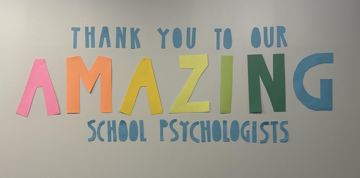 DGS_CSSS's tweet image. Happy School Psychologist Week! We are grateful for this amazing group of school psychologists!