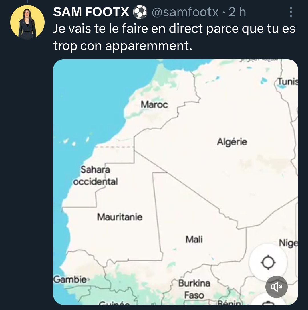 important ⚠️ 🇲🇦 
Appel à tout les marocain(e)s et les pages/médias 🇲🇦. 

 ⚠️ Il ne faut absolument pas laisser entrer cette énergumène <a href="/samfootx/">SAM</a> 🇩🇿 sur le territoire 🇲🇦.  #CAN2025 

-Elle a manquée de respect et insulté ce qu'il y a de plus sacré pour les marocains (Roi, Unité