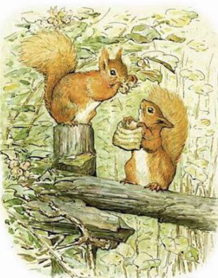 Hi all, a reminder that this Sunday’s theme, as the nights draw in, is: 

ANIMALS, PLANTS &amp; BIRDS Of LATE AUTUMN 

Bring your posts to the hashtag #FolkloreSunday for a repost after 10:30 am GMT! See you then, Maude xx

Image: Beatrix Potter