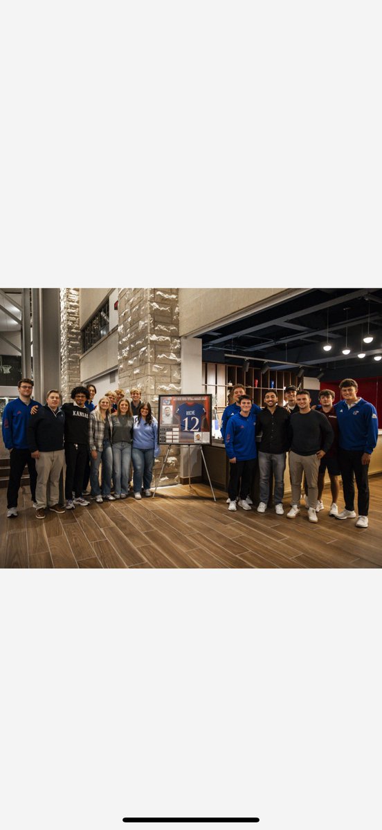 CoachRocheScho1's tweet photo. Great Weekend at KU giving out The Jack Roche Football Manager Award to “Brigid Withers”.We’re absolutely thrilled for you, Brigid. Thank you also to KU for keeping Jacks legacy going at KU. 
RCJH
❤️💙❤️
@KUAthletics 
@JayhawkEQ https://t.co/x4hphYjPr2